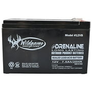 Wildgame Innovations 12V Rechargeable Battery for Game Feeders Outdoor Long-Lasting Tab Style Rechargeable Battery