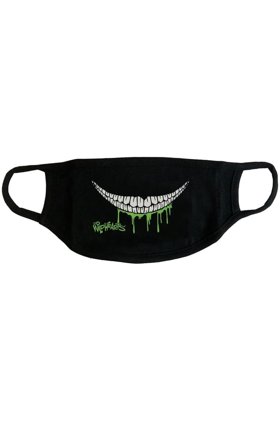 Men's Wildhearts Smiley Face Face Mask Black