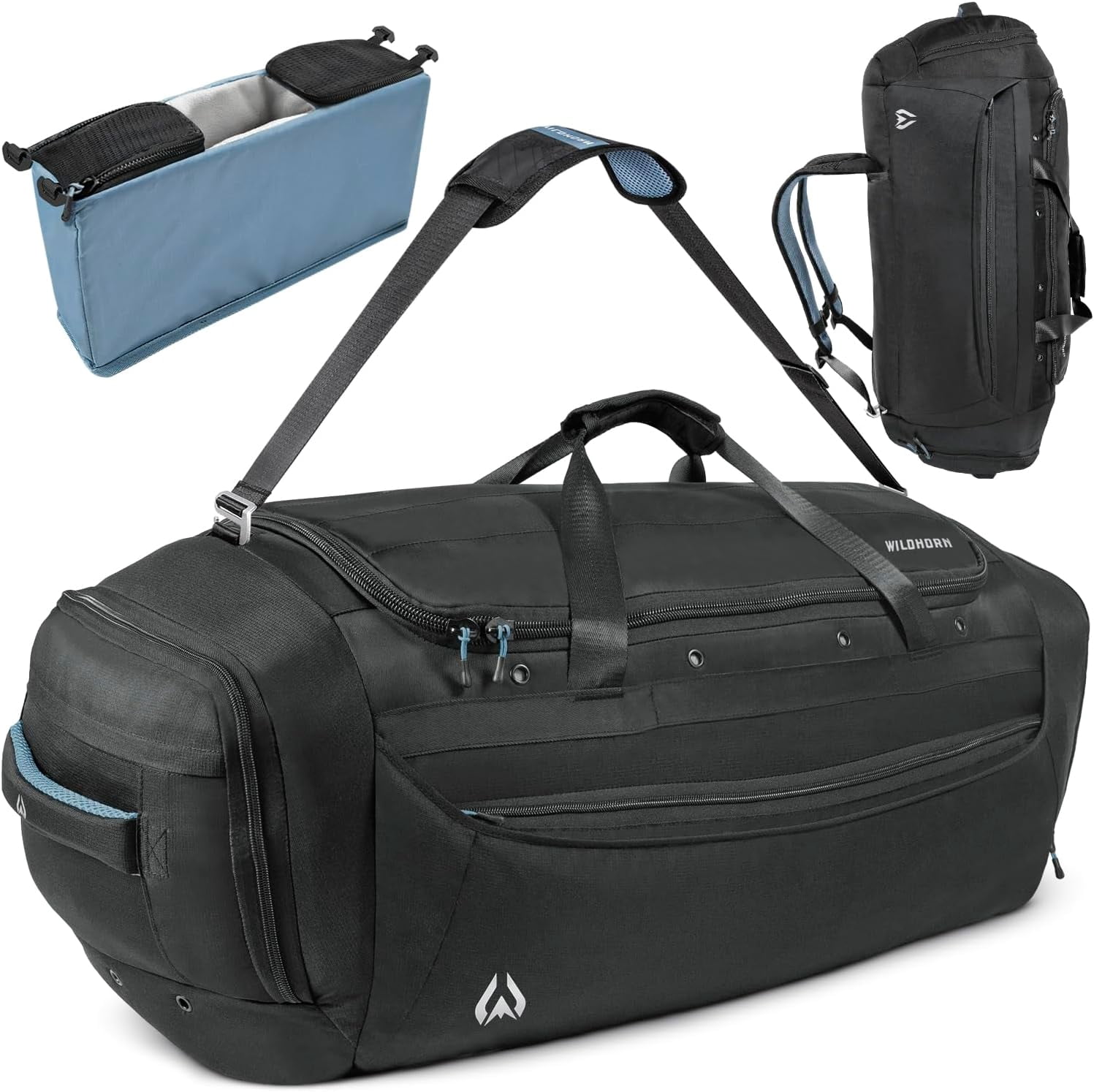 Wildhorn Big Mesa 90L MTB Gear Bag - Lightweight & Waterproof Duffel, Mountain Bike Duffle Bag, Ideal for Gym, Travel, Biking, Motorcycle, and Sports