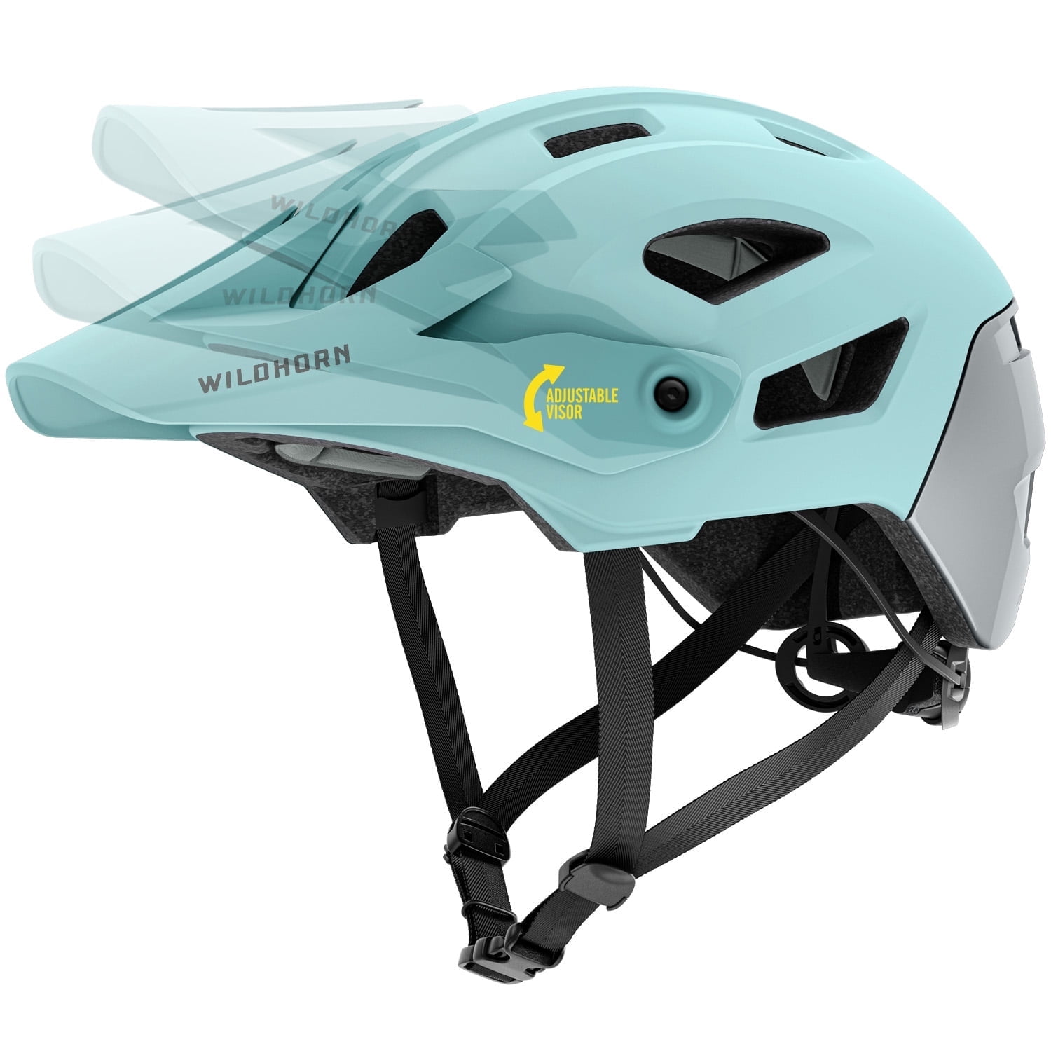 Wildhorn Corvair Mountain Bike Helmet, Crystal Blue, SM-MD