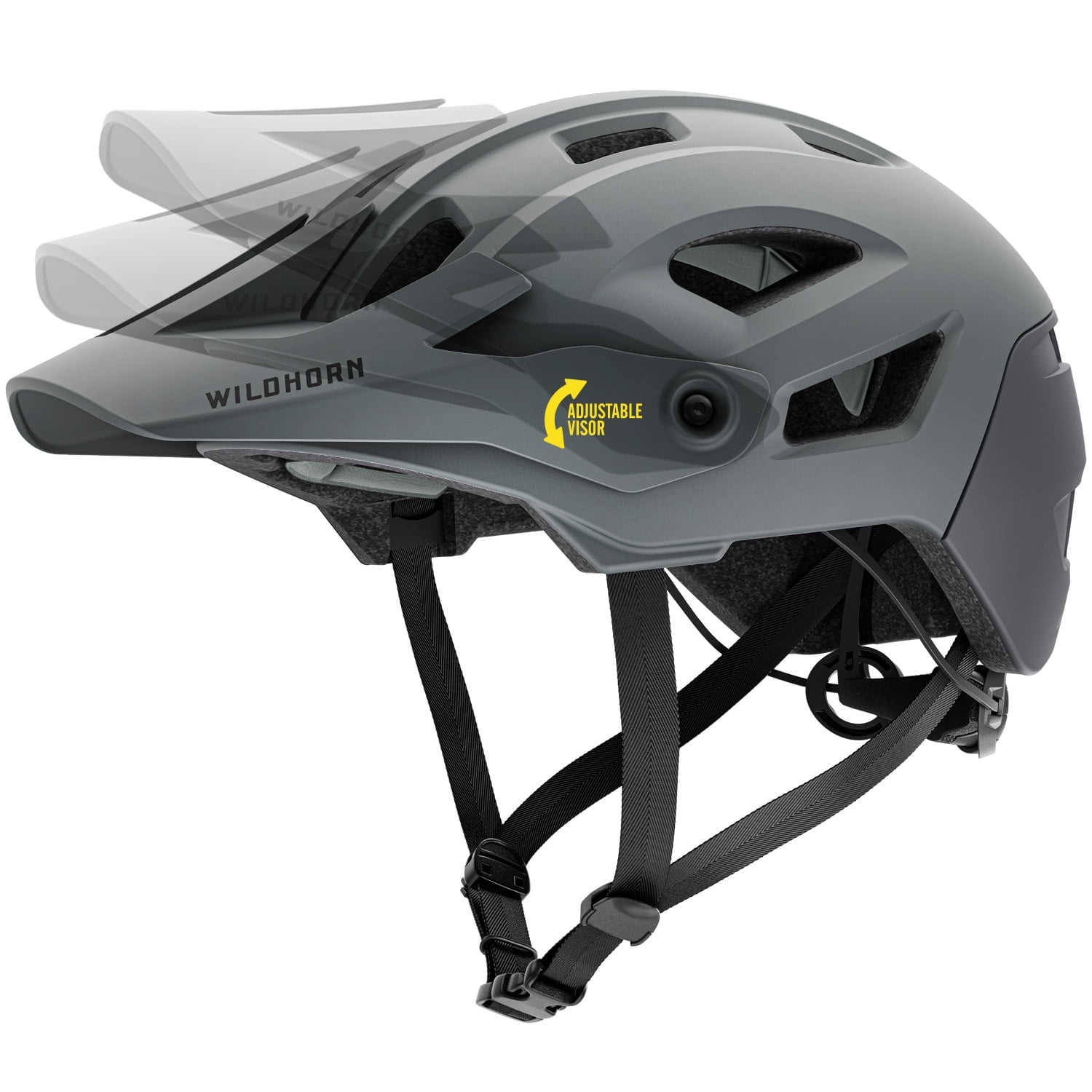 Wildhorn Corvair Mountain Bike Helmet, Graphite, LRG-XL