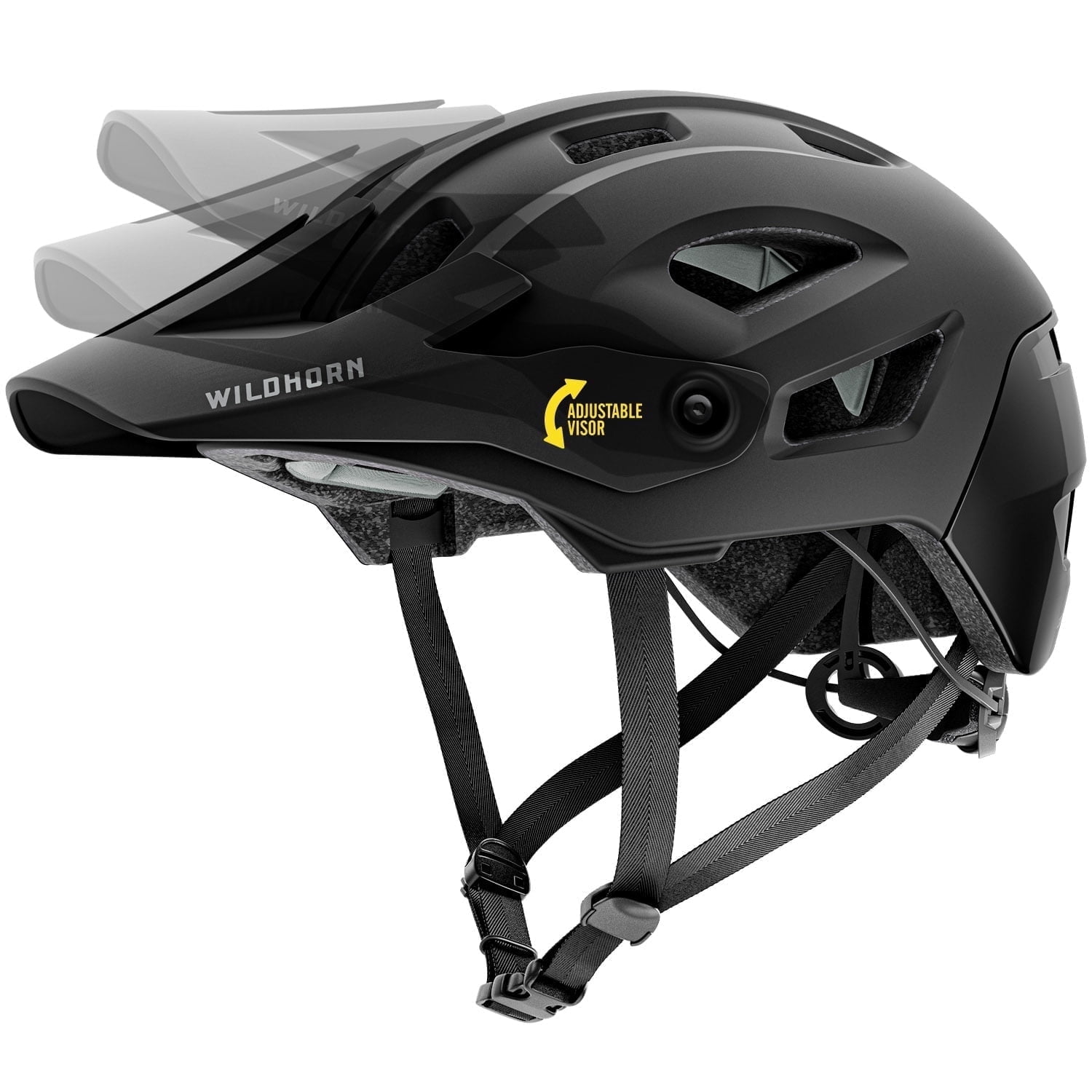 Wildhorn Corvair Mountain Bike Helmet, Large / XL, Black