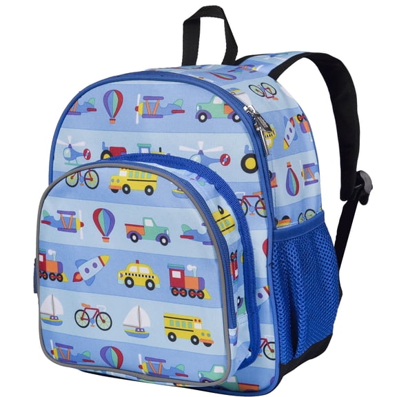 Wildkin 12-Inch Kids Backpack for Boys & Girls, Features Padded Back & Adjustable Strap (On the Go)