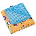 thumbnail image 1 of Wildkin Baby Plush Velour Blanket for Girls and Boys (Under Construction Blue), 1 of 6