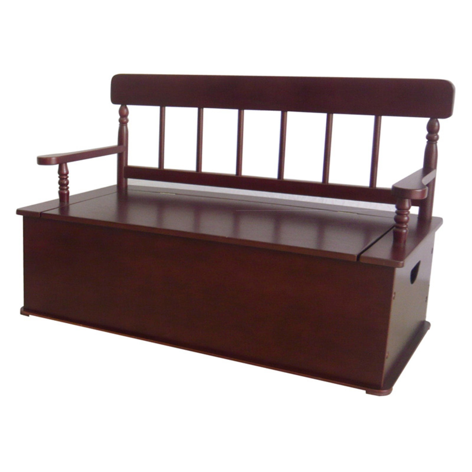 Wildkin Bench Seat w Storage Cherry Finish