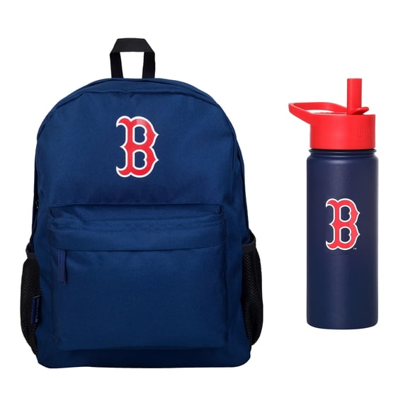 Wildkin  Boston Red Sox Backpack & 18 oz. Water Bottle 2-Piece Set