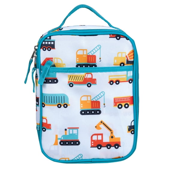 Wildkin Day2Day Kids Lunch Box Bag for Boys & Girls, Packing Hot or Cold Snacks (Modern Construction)