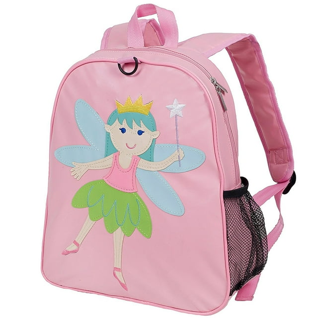Wildkin Fairy Princess Pink Embroidered Kids Backpack for Boys and Girls