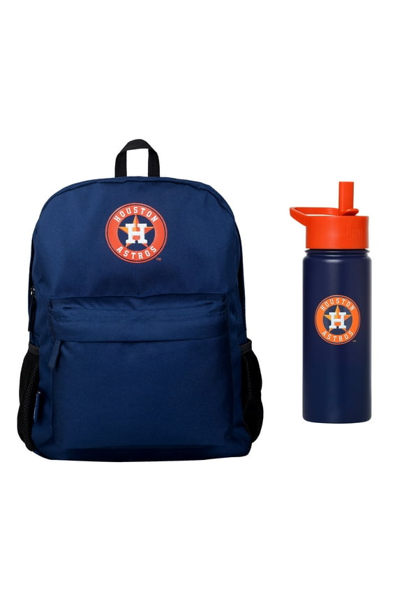 Houston Astros Backpack & 18 oz. Water Bottle 2-Piece Set