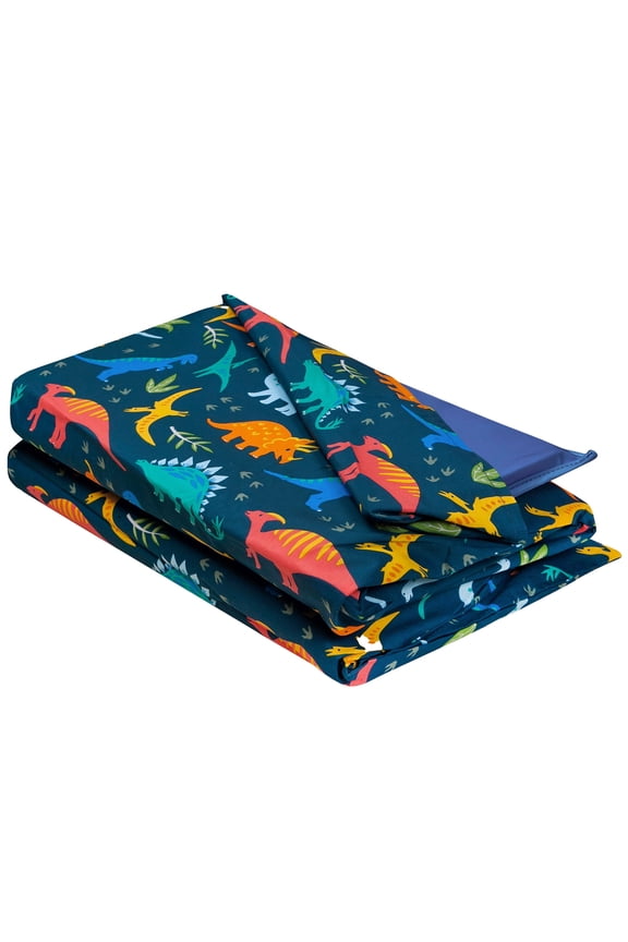 Jurassic Dinosaurs Boys Rest Mat Cover in Blue Slumber Bags & Nap Mats