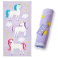 thumbnail image 1 of Wildkin Kids 100% Cotton Beach Towel for Boys and Girls (Unicorn Purple), 1 of 7