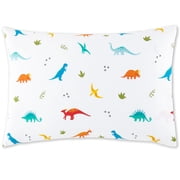 Wildkin Kids 100% Cotton Hypoallergenic Toddler Pillowcase for Boys and Girls - 13.5 x 19 Inches (Jurassic Dinosaurs)