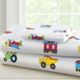 thumbnail image 1 of Wildkin Kids 100% Cotton Sheet Set for Boys and Girls - Toddler (Trains, Planes & Trucks Blue), 1 of 8