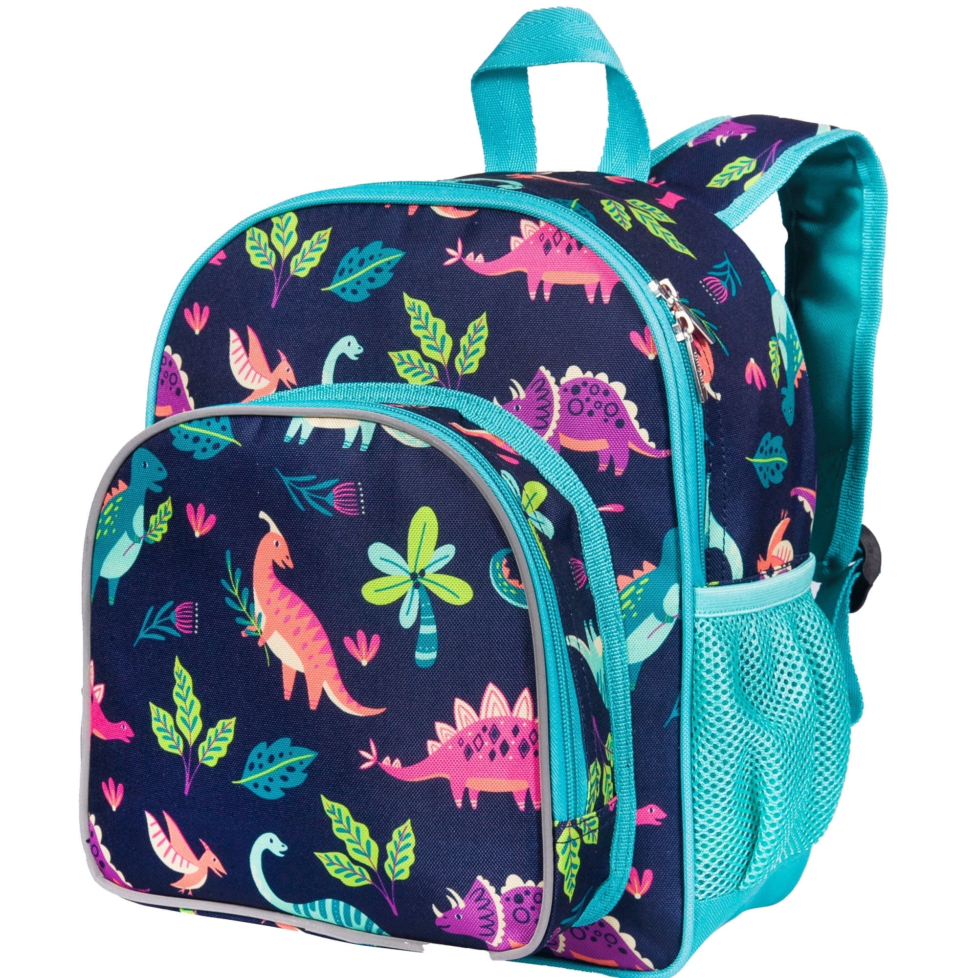 Wildkin Kids 12 Inch Backpack for Toddler Boys and Girls, Insulated Front Pocket (Dino Pals)