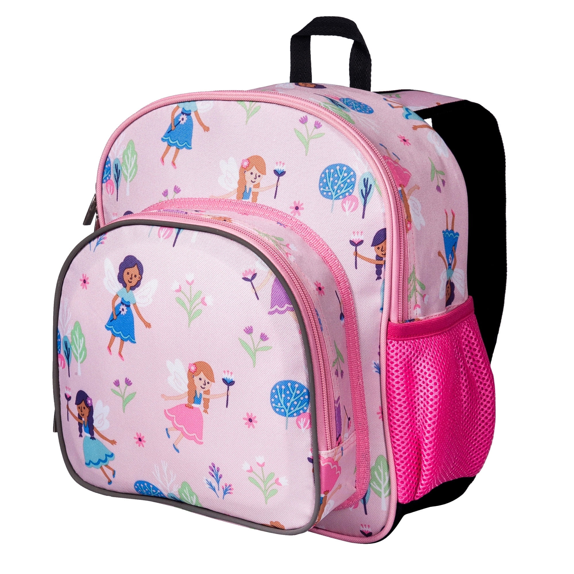 Wildkin Kids 12 Inch Backpack for Toddler Boys and Girls, Insulated Front Pocket (Fairy Garden)