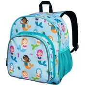 Wildkin Kids 12 Inch Backpack for Toddler Boys and Girls, Insulated Front Pocket (Mermaids Blue)