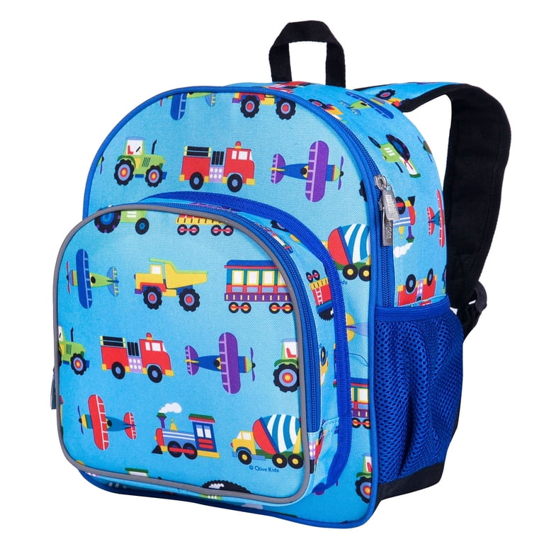 Wildkin 12" Pack'n Snack Backpack, Trains Planes Trucks Wildkin 12" Pack'n Snack Backpack, Trains Planes Trucks