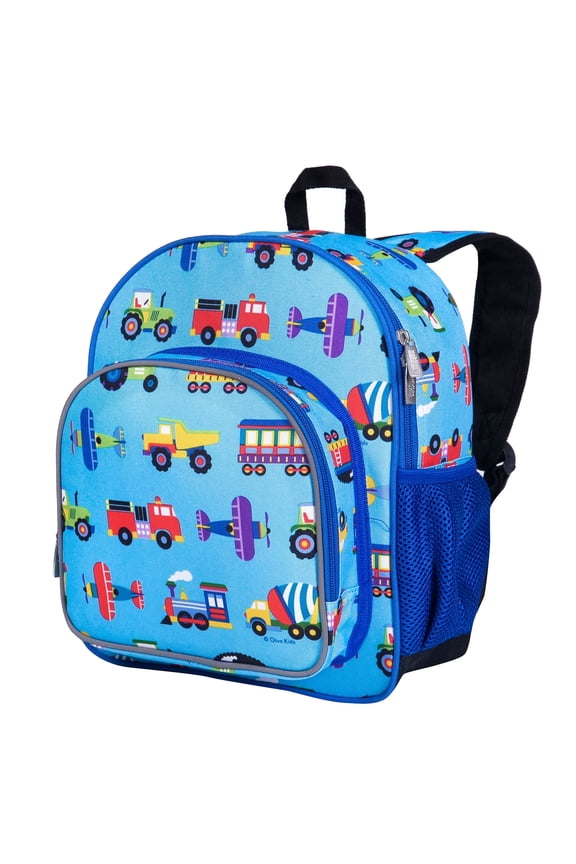 Olive Kids Trains, Planes & Trucks Pack 'n Snack Backpack