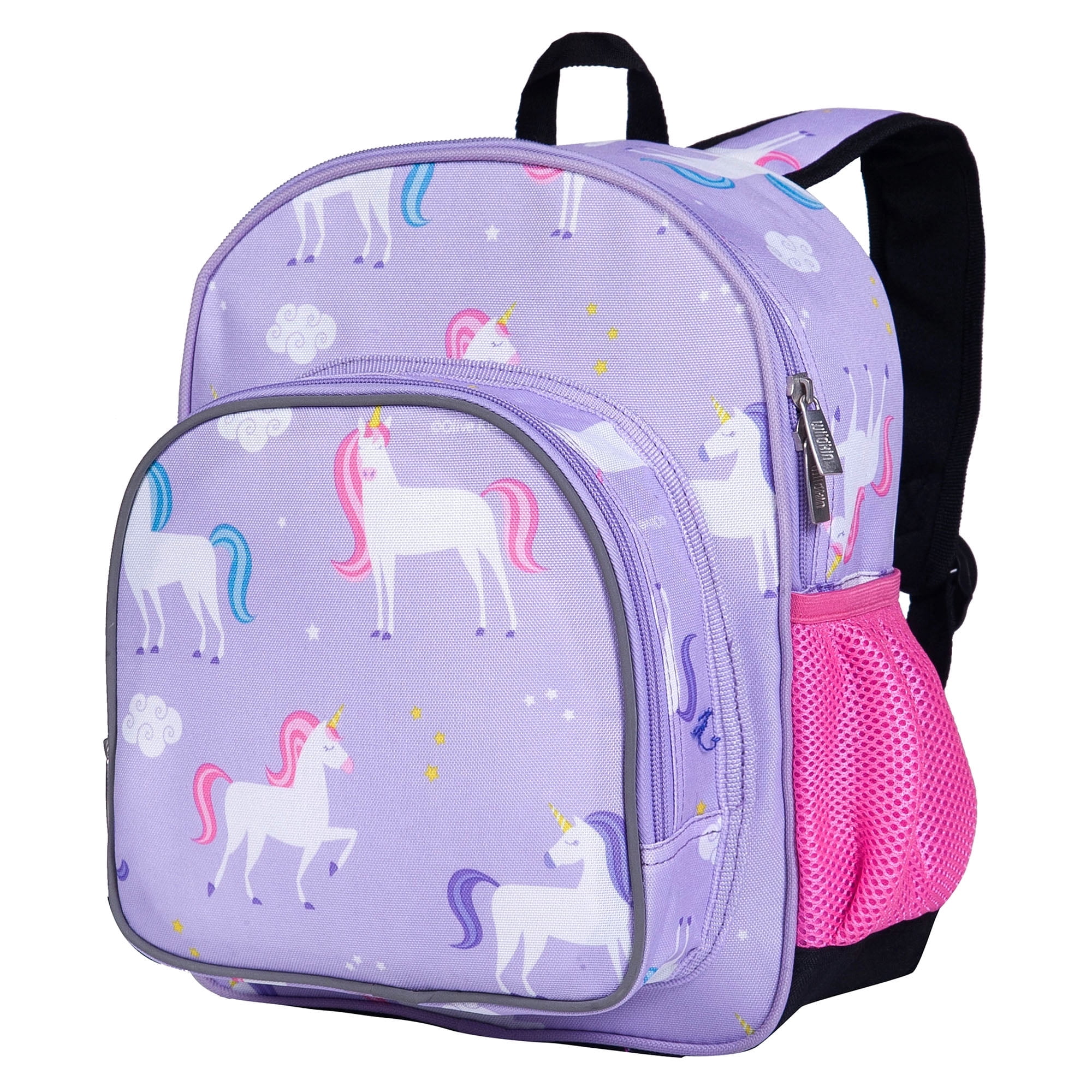 Wildkin Kids 12 Inch Backpack for Toddler Boys and Girls, Insulated Front Pocket (Unicorn Purple)