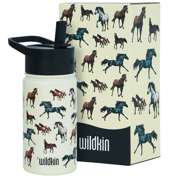 Wildkin Kids 14 oz Steel Bottle (Horse Dreams)