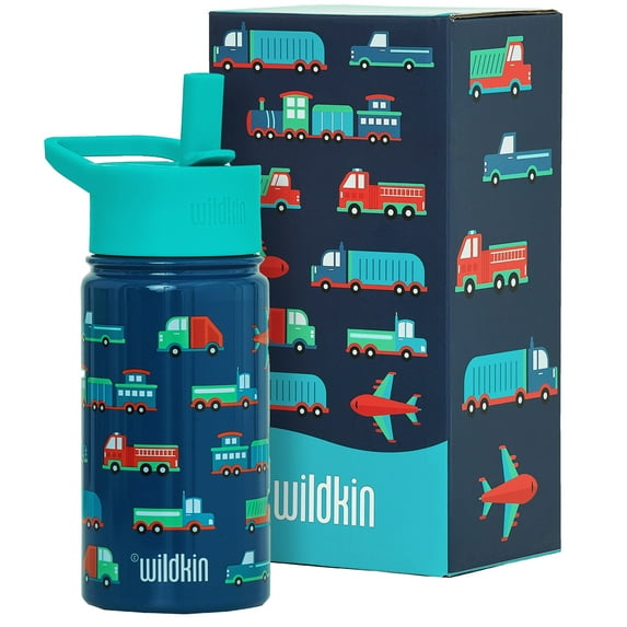 Wildkin Kids 14 oz Steel Bottle (Transportation)