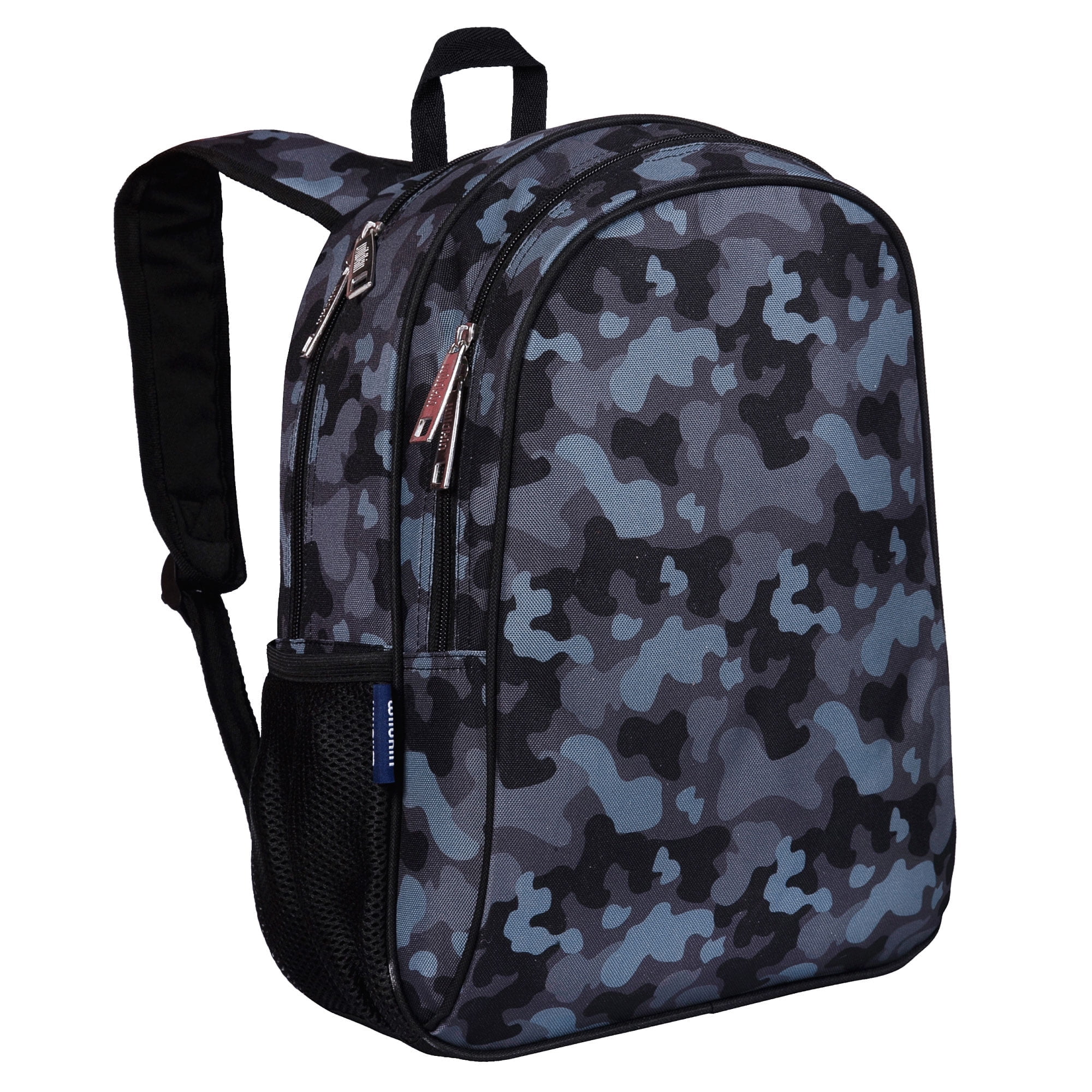 Wildkin Kids 15 Inch Backpack for Boys and Girls (Black Camo)