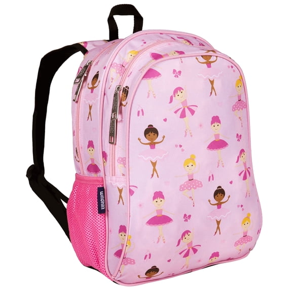Wildkin Kids 15 Inch School and Travel Backpack for Boys and Girls (Ballerina Pink)