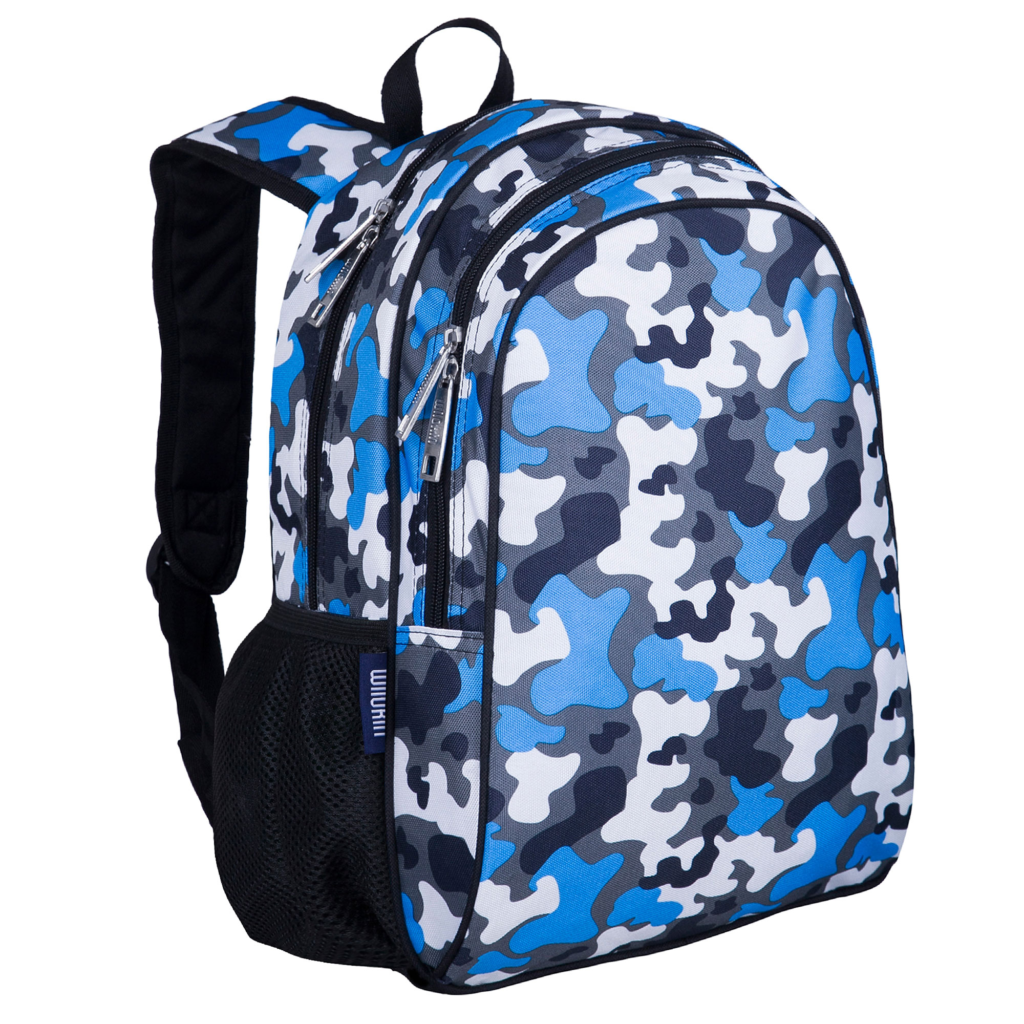 Wildkin Kids 15 Inch School and Travel Backpack for Boys and Girls (Blue Camo) - image 1 of 7