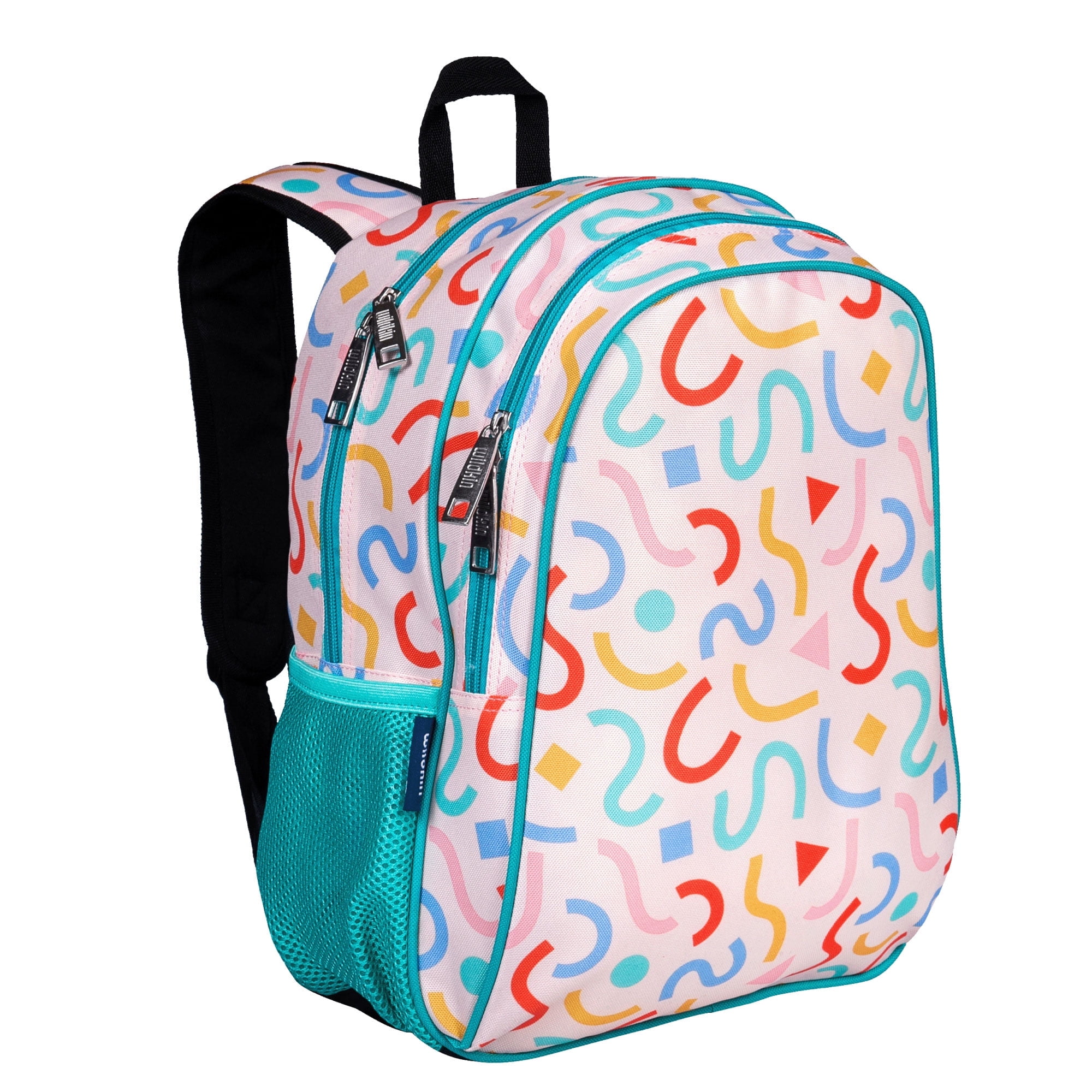 Wildkin Kids 15 Inch School and Travel Backpack for Boys and Girls (Confetti Peach)