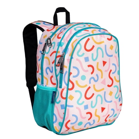 Wildkin Kids 15 Inch School and Travel Backpack for Boys and Girls (Confetti Peach)