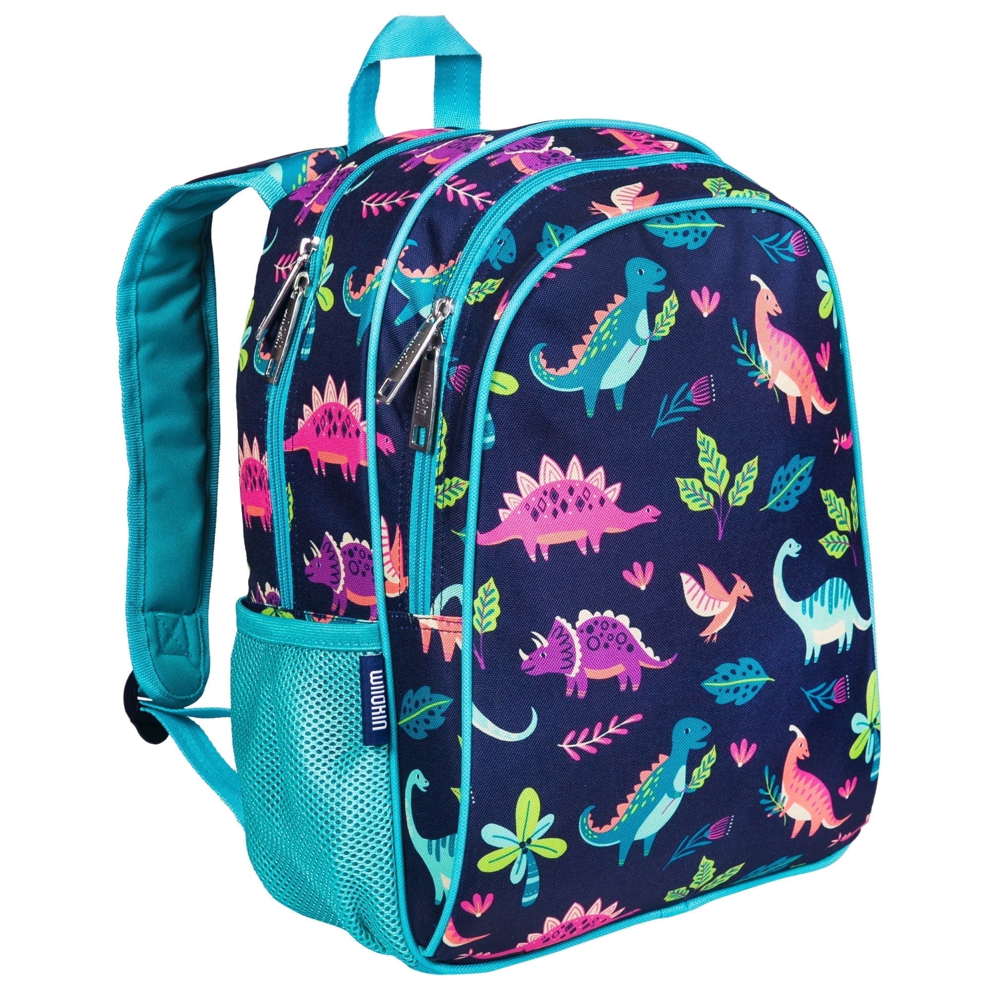 Wildkin Kids 15 Inch School and Travel Backpack for Boys and Girls (Dino Pals)