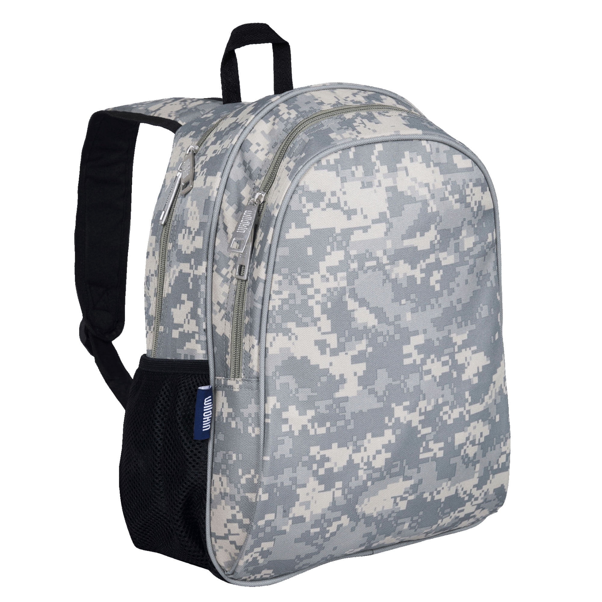 Wildkin Kids 15 Inch School and Travel Backpack for Boys and Girls (Digital Camo Green)