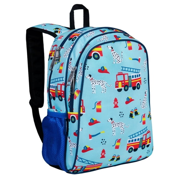 Wildkin Kids 15 Inch School and Travel Backpack for Boys and Girls (Firefighters)