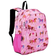 Wildkin Kids 15 Inch School and Travel Backpack for Boys and Girls (Horses Pink)