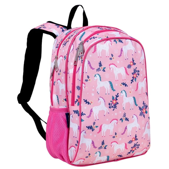 Wildkin Kids 15 Inch School and Travel Backpack for Boys and Girls (Magical Unicorns Pink)