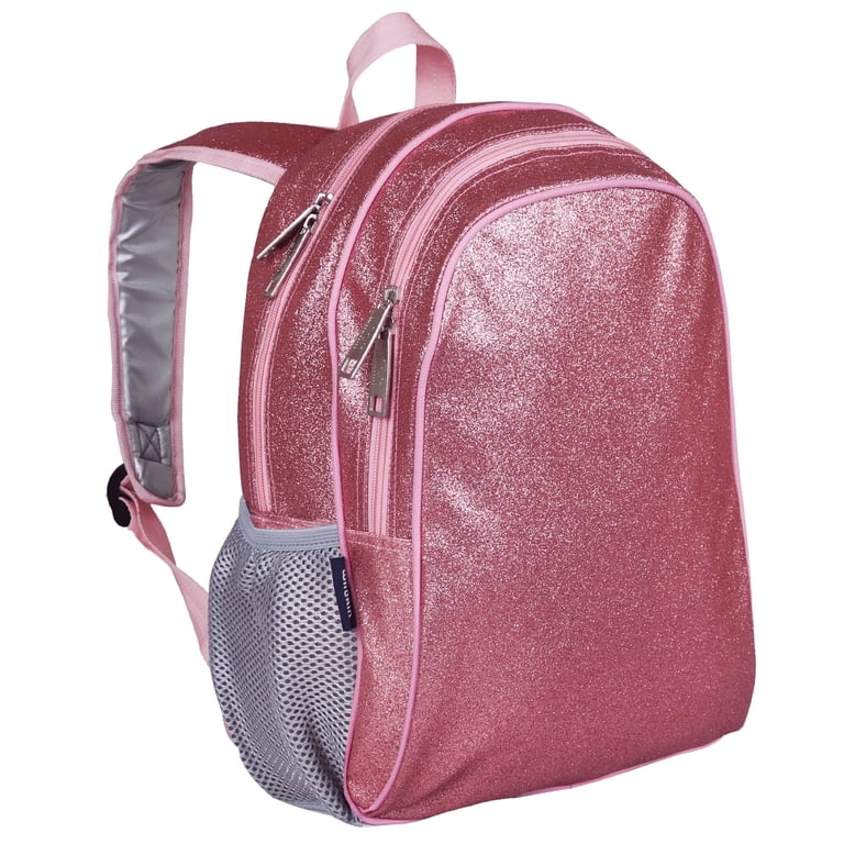 Wildkin Kids 15 Inch School and Travel Backpack for Boys and Girls (Pink  Glitter)