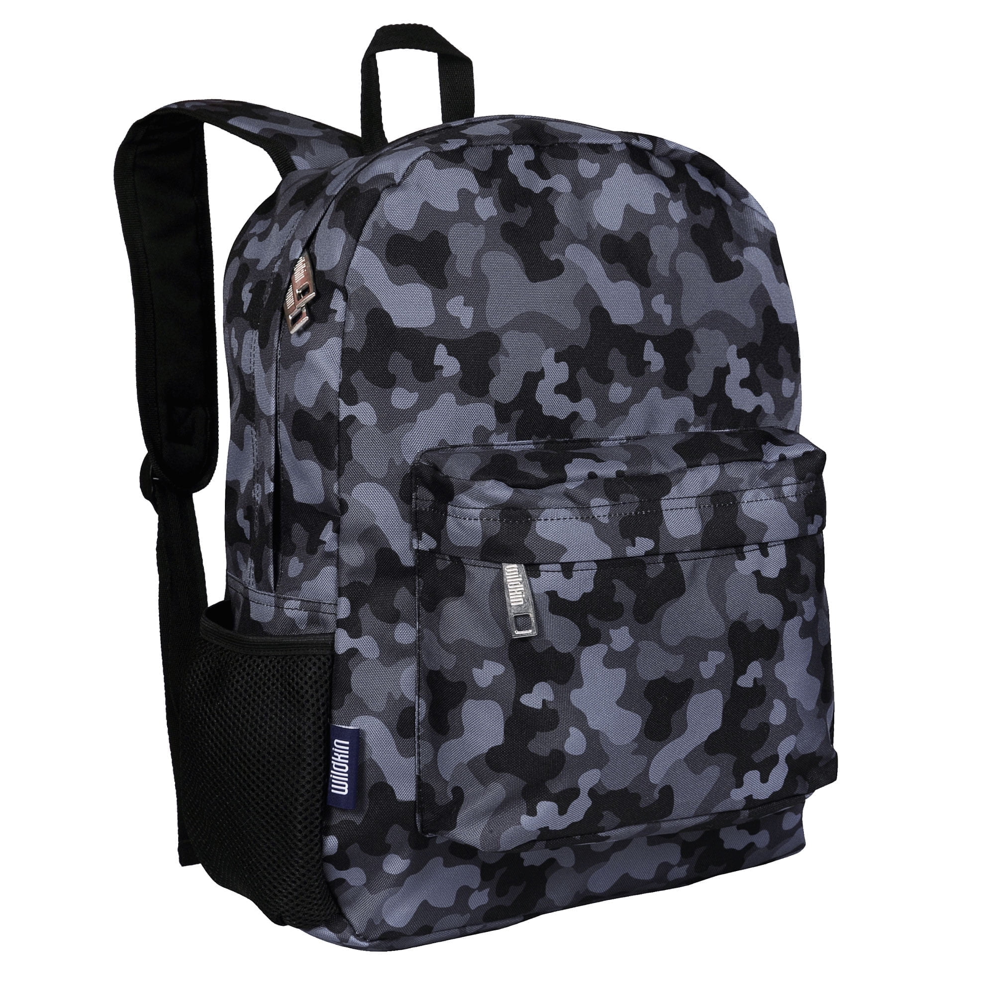Wildkin Kids 16 Inch Backpack for Boys and Girls (Black Camo)