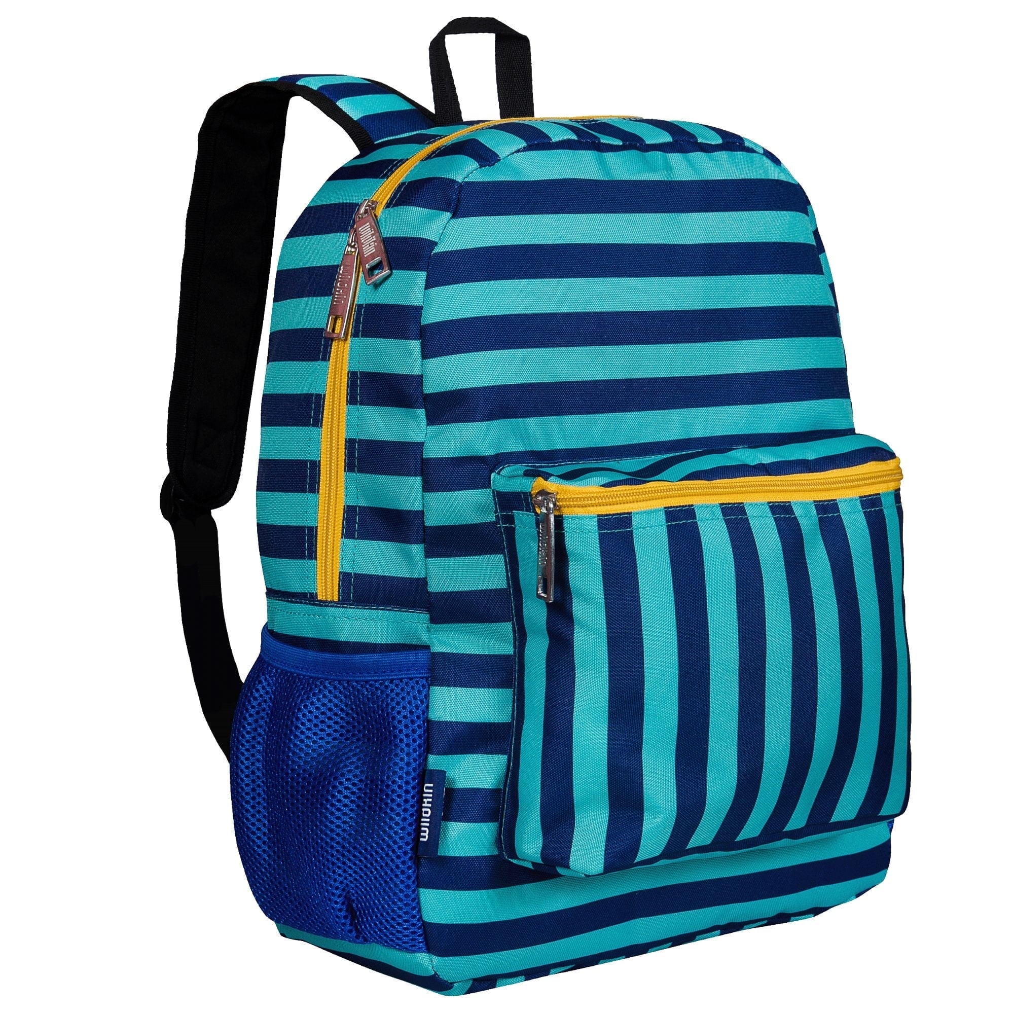 Wildkin Kids 16 Inch Backpack for Boys and Girls (Blue Stripes)