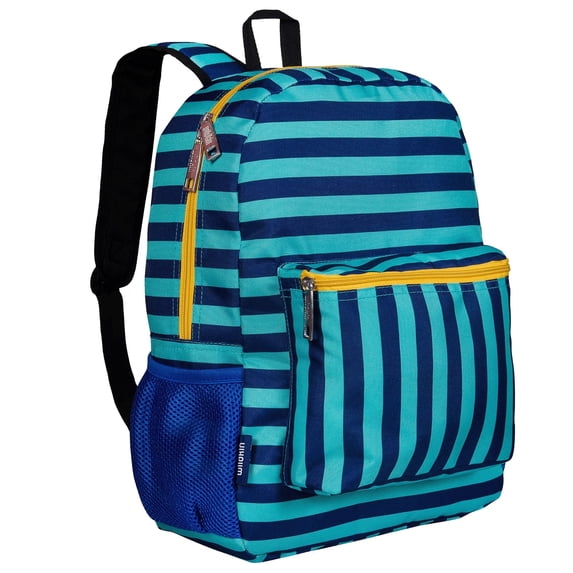 Wildkin Kids 16 Inch Backpack for Boys and Girls (Blue Stripes)