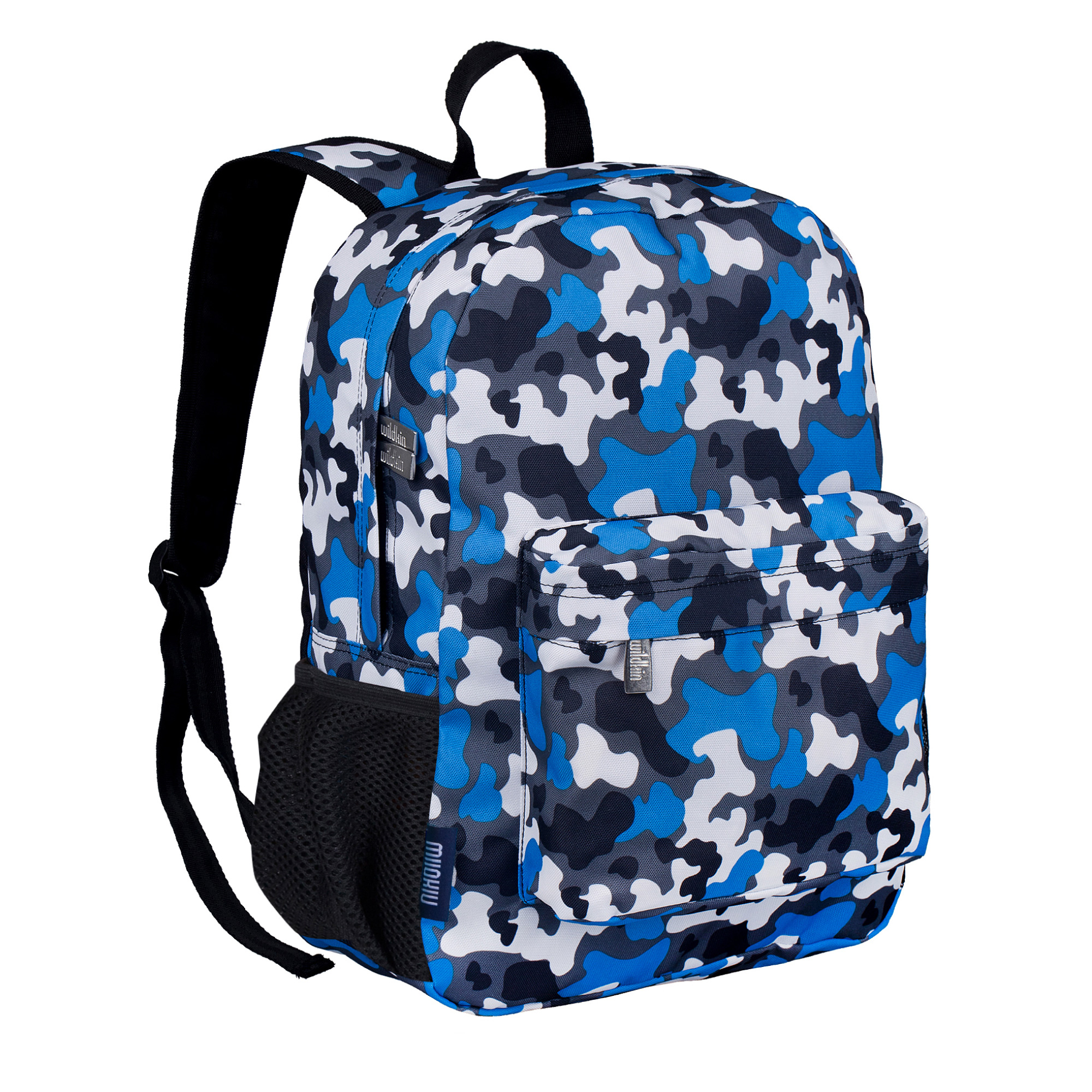 Wildkin Kids 16 Inch Backpack for Boys and Girls, Features Padded Back & Adjustable Straps (Blue Camo) - image 1 of 8