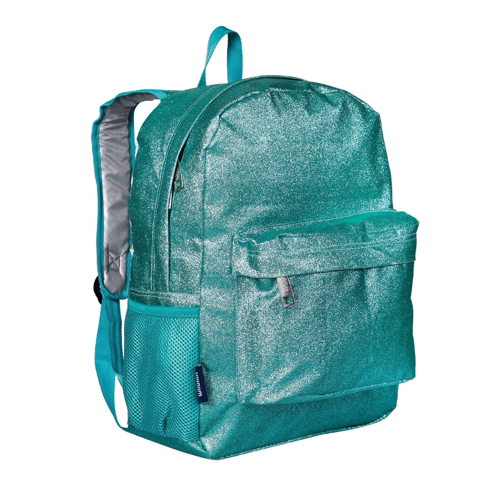 Wildkin Kids 16 Inch Backpack for Boys and Girls, Features Padded Back & Adjustable Straps (Blue Glitter)