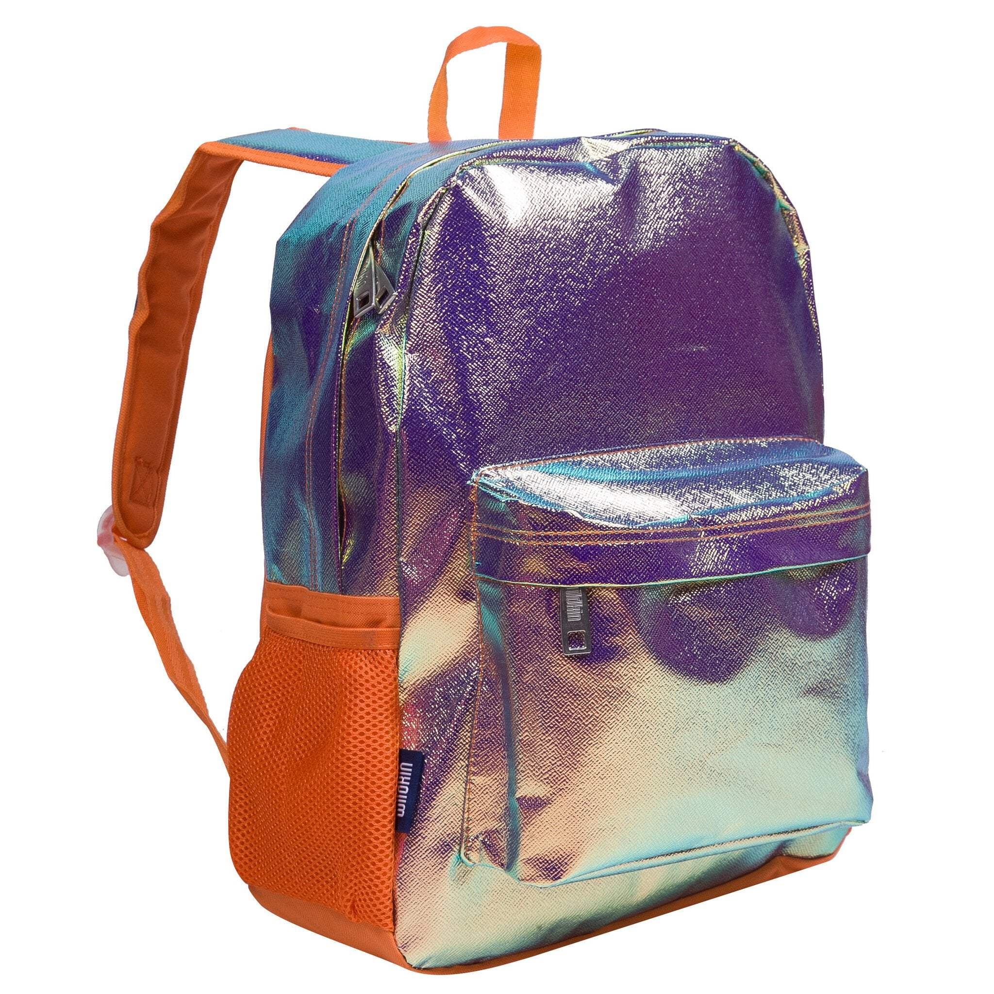 Wildkin Kids 16 Inch Backpack for Boys and Girls Features Padded Back Adjustable Straps Orange Shimmer Walmart