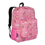 Wildkin Kids 16 Inch Backpack for Boys and Girls, Features Padded Back & Adjustable Straps (Wild Horses Pink)