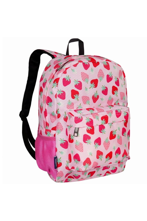 Kids 16 Inch Backpack for Boys and Girls (Strawberry Patch)
