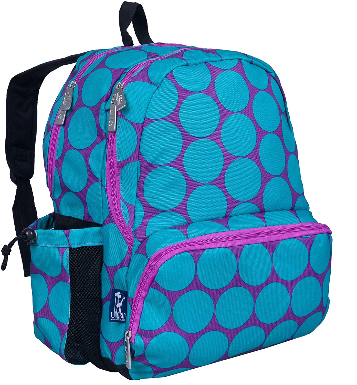 Wildkin Kids 17 Inch Backpack for Boys and Girls, Perfect for School and Travel (Big Dot Aqua) - image 1 of 7