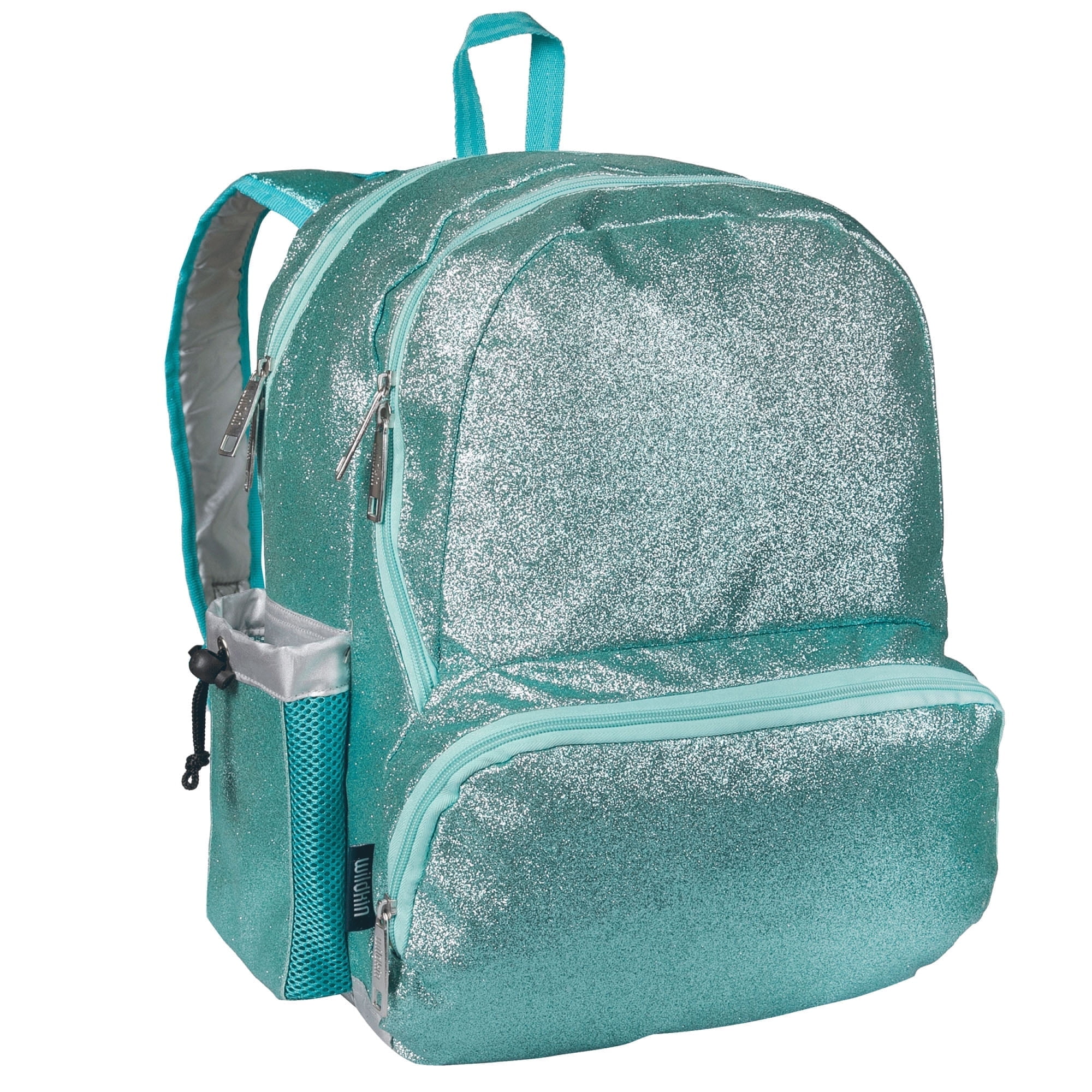 Wildkin Kids 17 Inch Backpack for Boys and Girls, Perfect for School and Travel (Blue Glitter)
