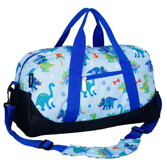 Wildkin Kids 18” Dinosaur Land Overnighter Duffel Bag, Blue