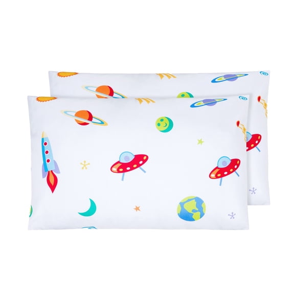 Wildkin Kids 2 pack Toddler Pillowcases (Out of this World)