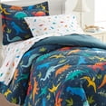 thumbnail image 1 of Wildkin Kids 5 Pc Twin Cotton Bed in a Bag for Boys & Girls (Jurassic Dinosaurs Blue), 1 of 7