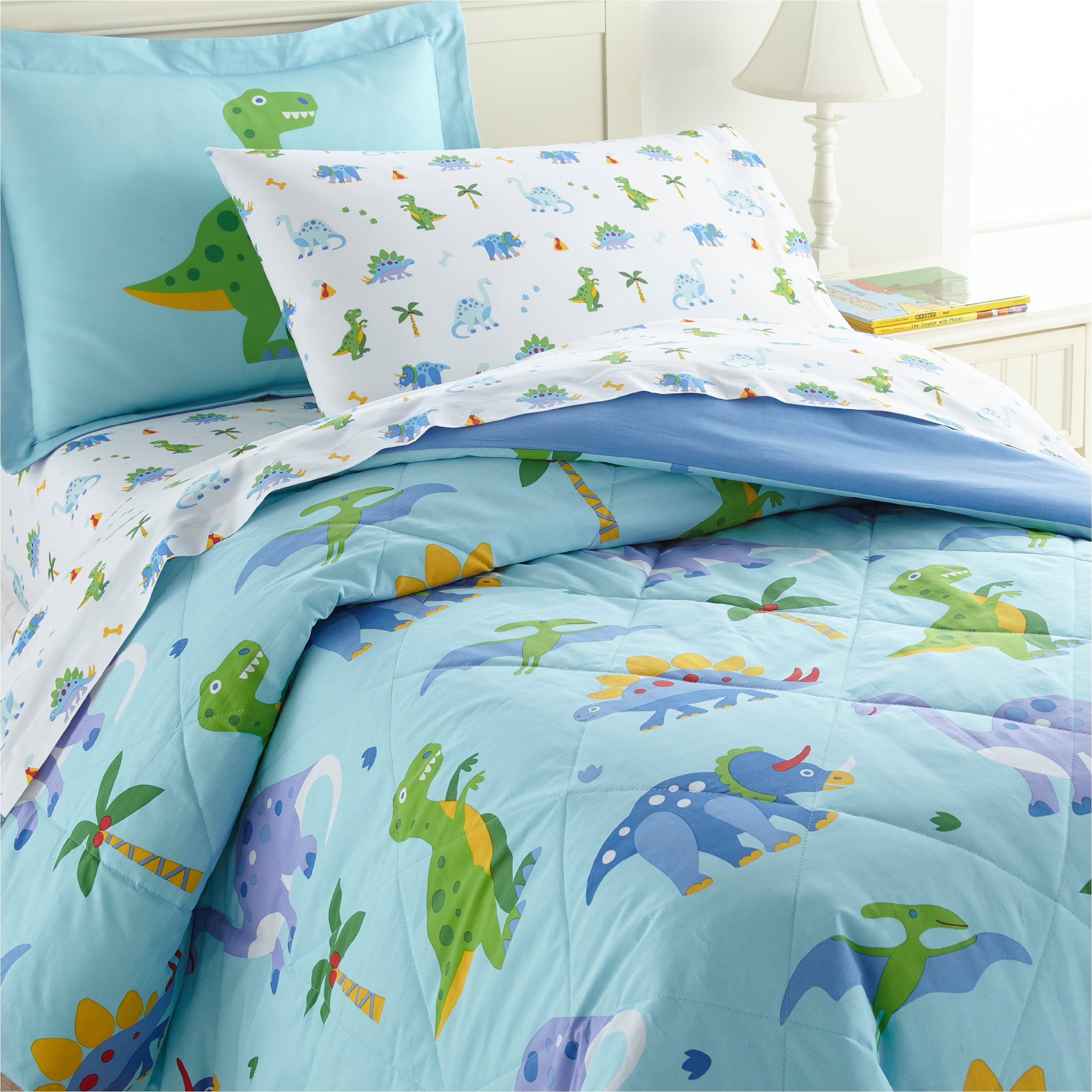 Wildkin Kids 7 Pc Full Cotton Bed in a Bag for Boys Girls